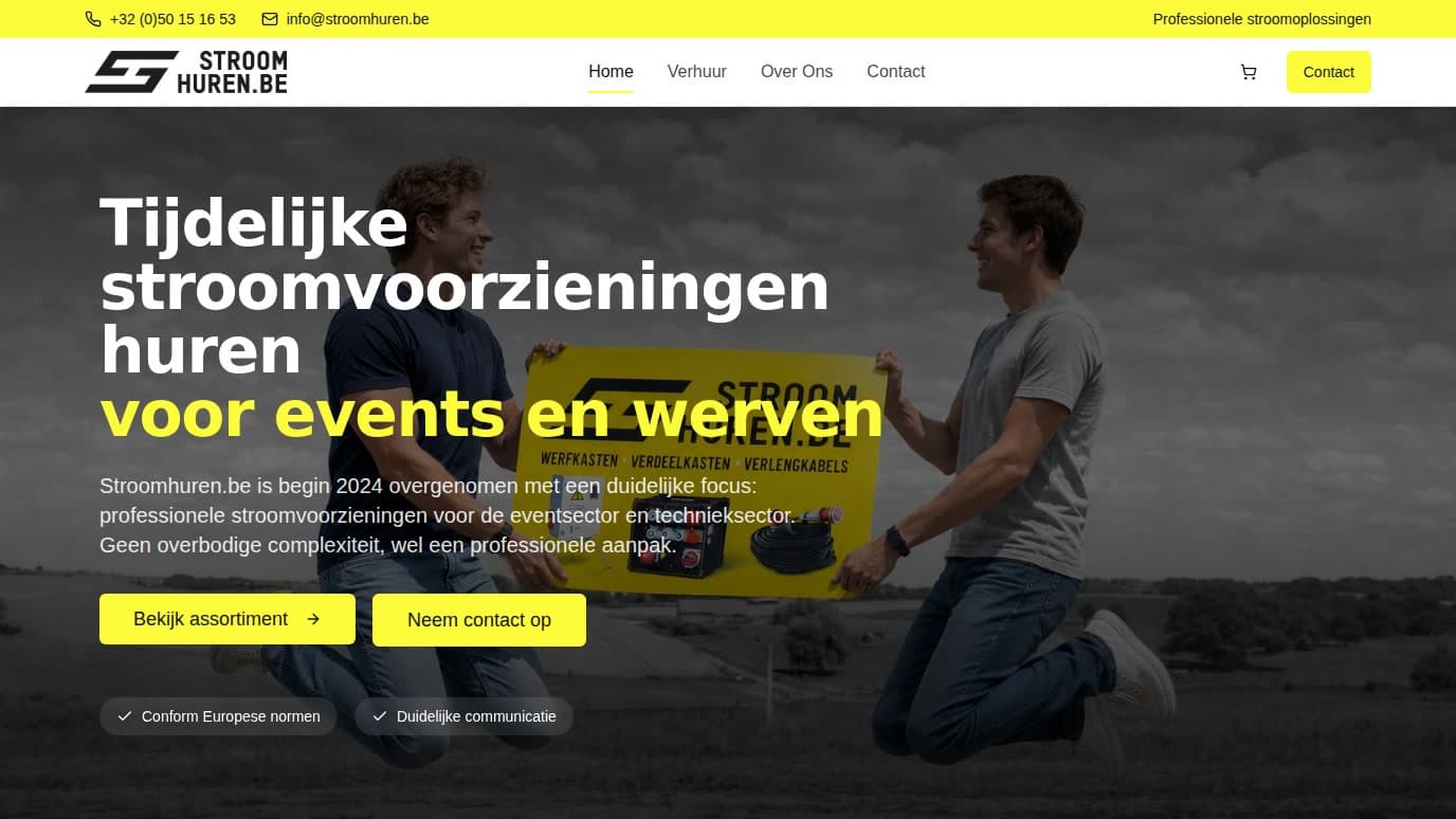 De website van Stroomhuren.be